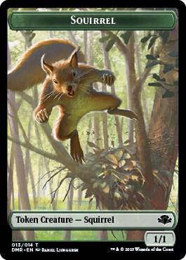 Squirrel Token 13 card