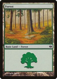 Forest (45) - Duel Decks: Knights vs. Dragons - Magic: The Gathering card
