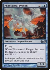 Phantasmal Dragon - Magic 2012 (M12) - Magic: The Gathering card
