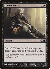 Sorin's Thirst (Magic 2012 (M12))