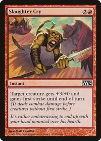 Slaughter Cry - Magic 2012 (M12) - Magic: The Gathering card