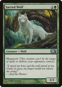 Sacred Wolf - Magic 2012 (M12) - Magic: The Gathering card