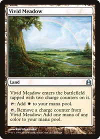Vivid Meadow - Commander - Magic: The Gathering card