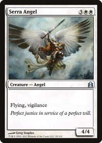 Serra Angel - Commander - Magic: The Gathering card