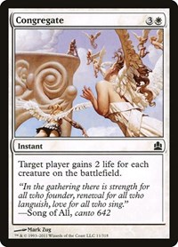 Congregate - Commander - Magic: The Gathering card
