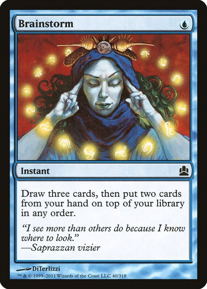 brainstorm final fantasy mtg Endwalker - Brainstorm (Showcase) (FCA-028)