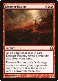 Disaster Radius - Commander - Magic: The Gathering card