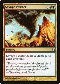 Savage Twister - Commander - Magic: The Gathering card