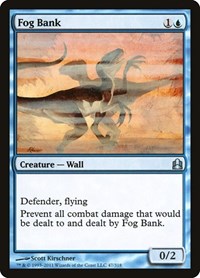 Fog Bank - Commander - Magic: The Gathering card