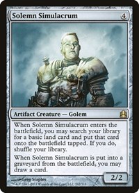 Solemn Simulacrum - Commander - Magic: The Gathering card