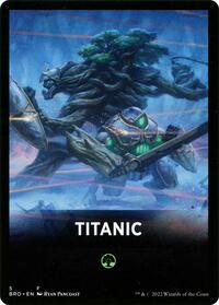 Titanic Theme Card - The Brothers' War - Magic: The Gathering card