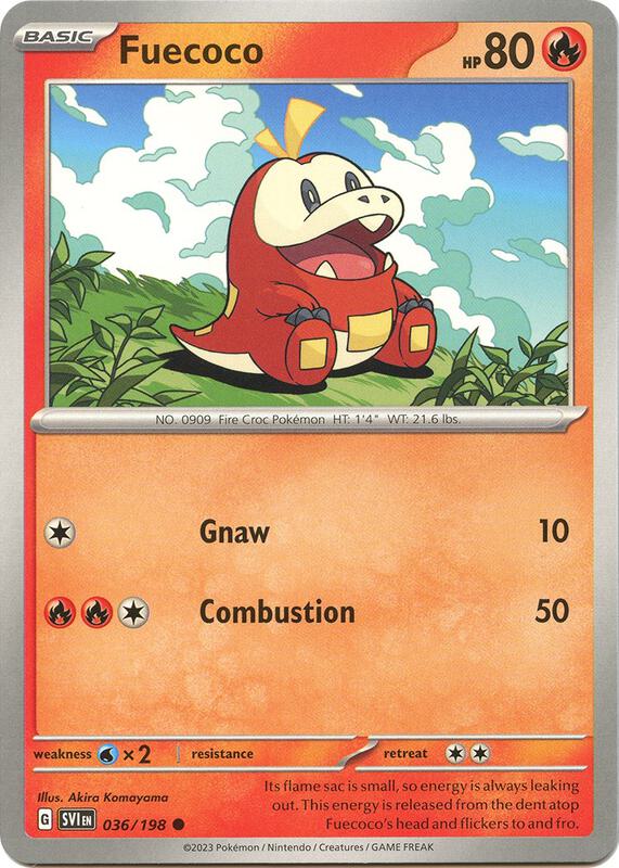 Fuecoco 036/198 from SV01: Scarlet & Violet Base Set