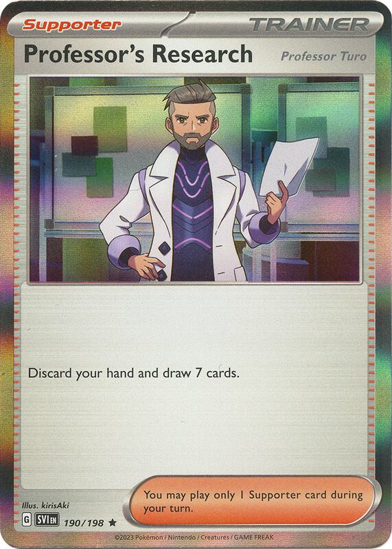 Professor's Research 190/198 from SV01: Scarlet & Violet Base Set