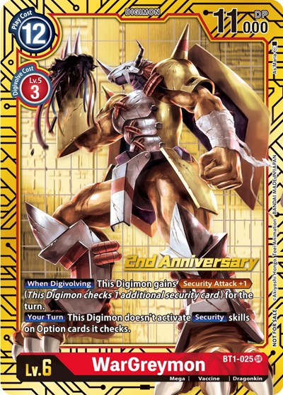 WarGreymon (2nd Anniversary Card Set) card