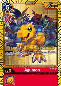 Agumon - P-001 (2nd Anniversary Card Set)