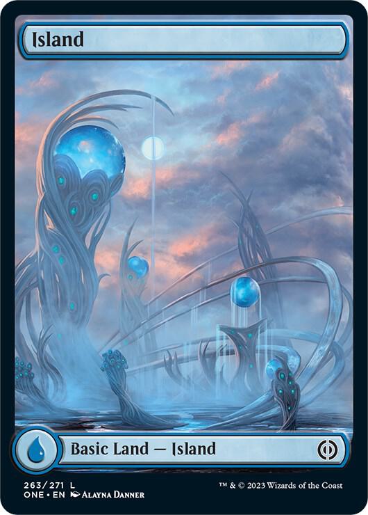 Island (263) - Full Art - Phyrexia: All Will Be One - Magic: The