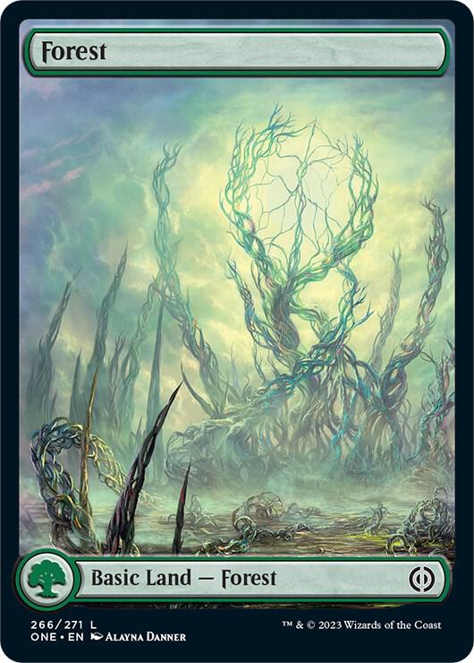 Forest (266) - Full Art - Phyrexia: All Will Be One - Magic: The