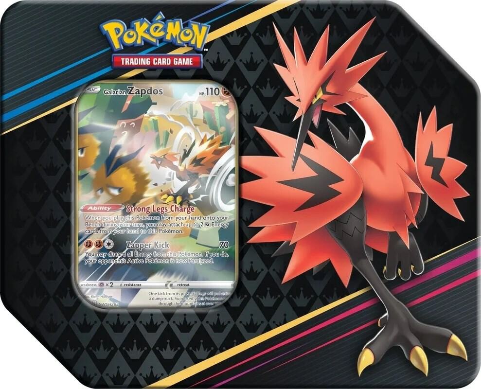 Crown Zenith Tin [Galarian Zapdos] - Crown Zenith - Pokemon