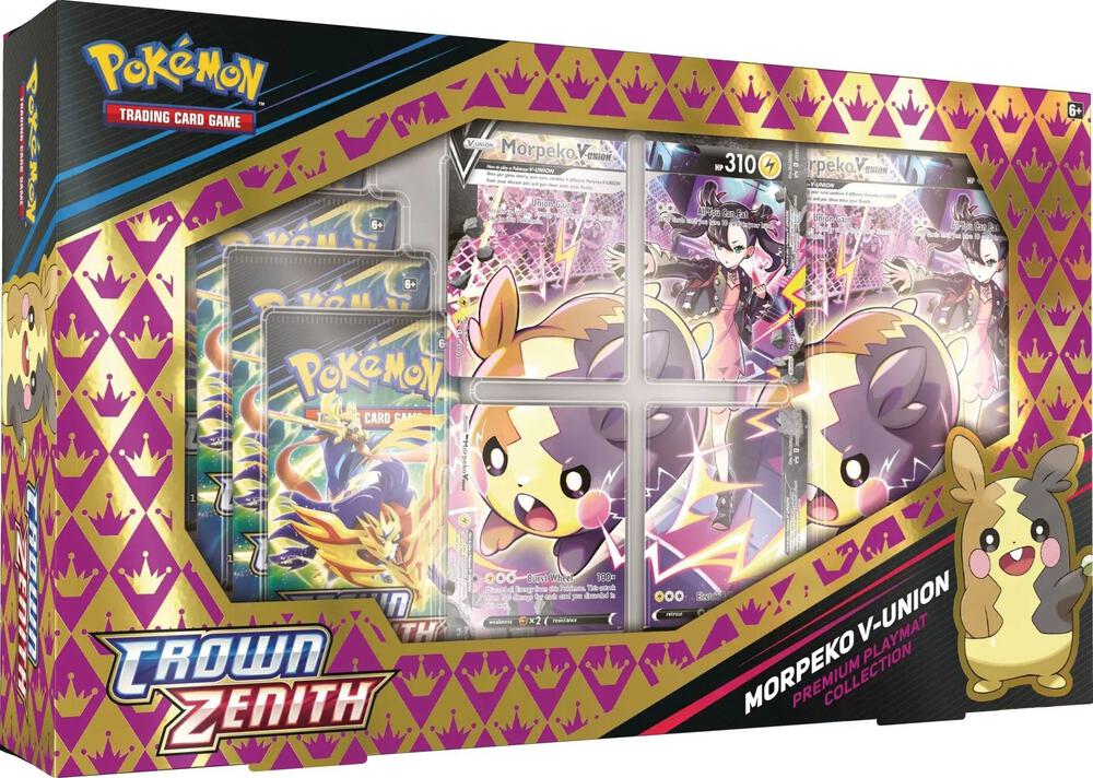 【ポケモン】モルペコ V-UNION Premium Morpeko V-UNION Playmat Premium Collection - Crown Zenith