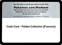 Code Card - Paldea Collection [Fuecoco] from SV01: Scarlet & Violet Base Set Pokemon card image