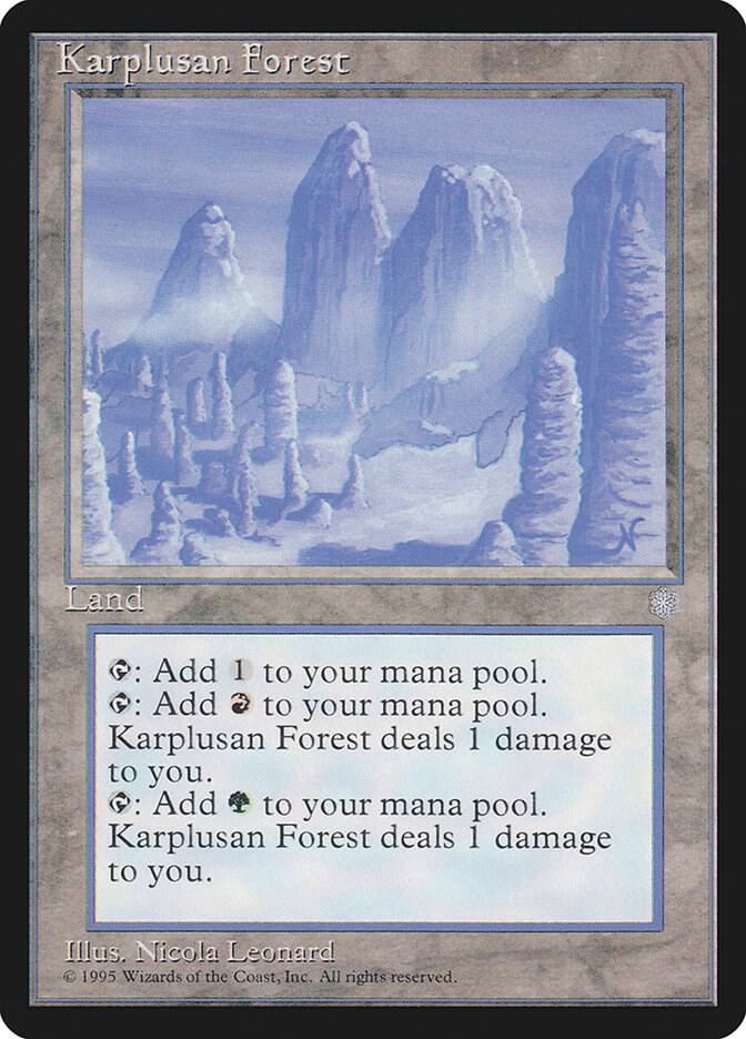 カープルーザンの森/Karplusan Forest 4枚セット ICE MTG Karplusan Forest - Ice Age - Magic: The Gathering