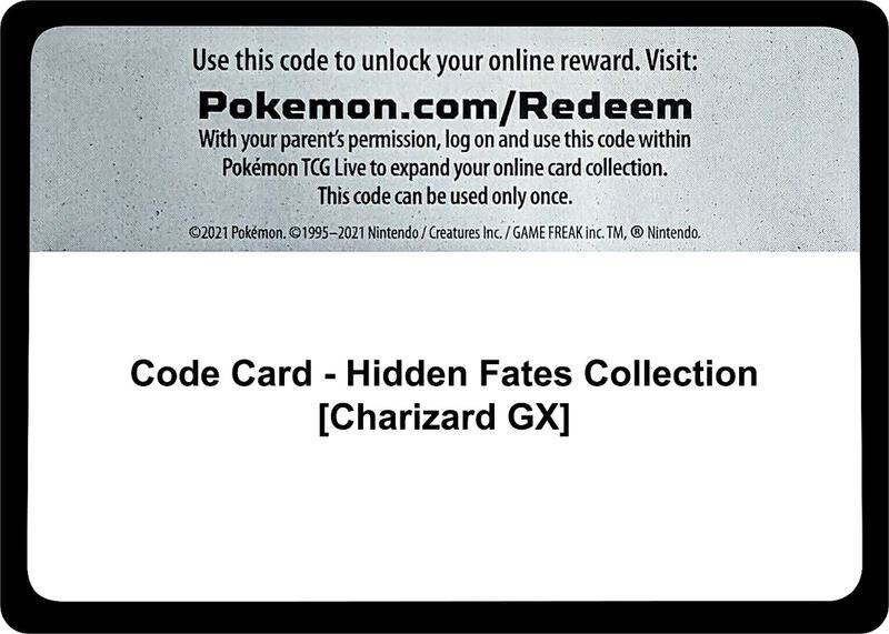 Code Card - Hidden Fates Collection [Charizard GX]  from Hidden Fates