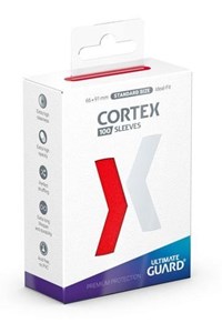 Cortex Sleeves Standard Size - Glossy Red (100ct.) · Ultimate Guard Card Sleeves