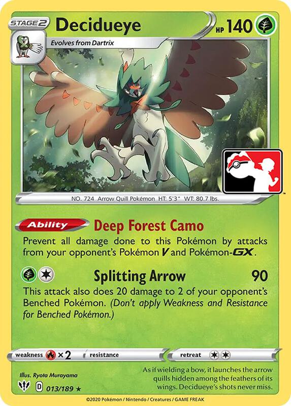 Decidueye 013/189 from Prize Pack Series Cards