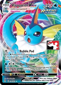 Vaporeon VMAX #030/203 from Prize Pack Series Cards Pokemon card image