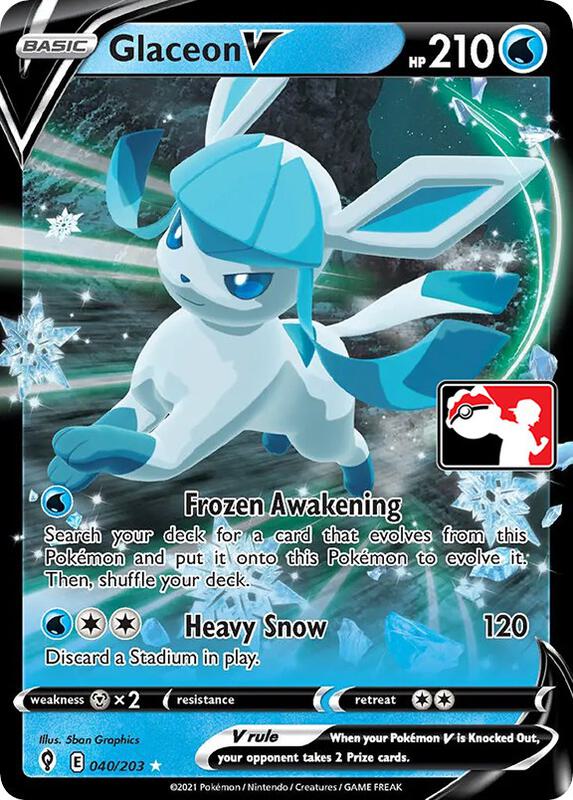 Glaceon V 040/203 from Prize Pack Series Cards