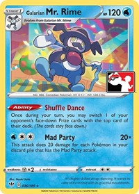 Galarian Mr. Rime #036/189 from Prize Pack Series Cards Pokemon card image