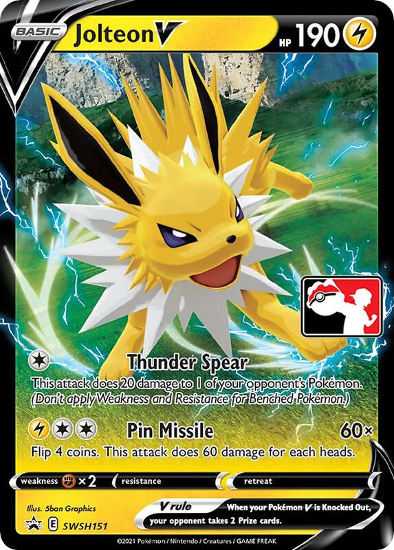 Jolteon V SWSH151 from Prize Pack Series Cards