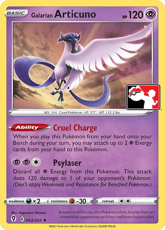 Galarian Articuno 063/203 from Prize Pack Series Cards