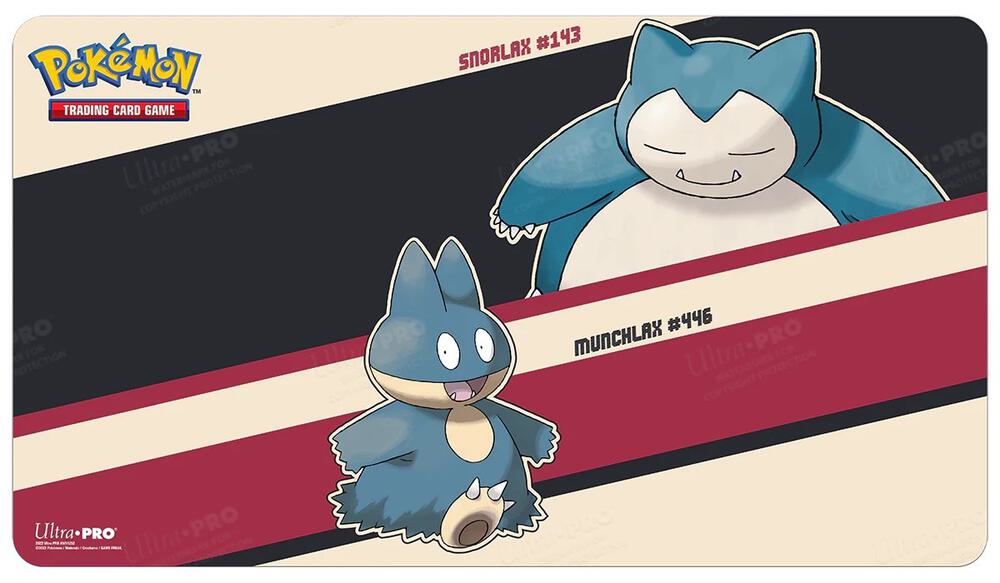 Snorlax and Munchlax Standard Gaming Playmat for Pokemon - Ultra