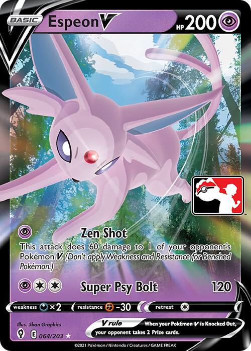 Espeon V 064/203 from Prize Pack Series Cards