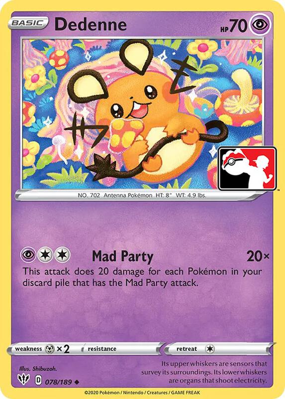 Dedenne 078/189 from Prize Pack Series Cards