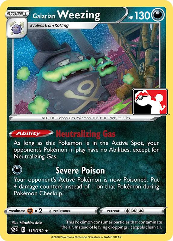 Galarian Weezing 113/192 from Prize Pack Series Cards