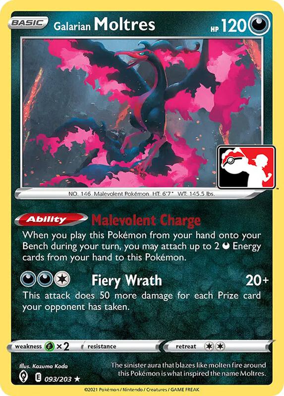 Galarian Moltres 093/203 from Prize Pack Series Cards