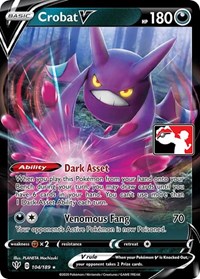 Crobat V #104/189 from Prize Pack Series Cards Pokemon card image