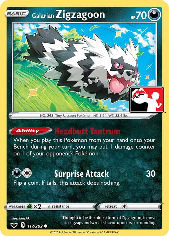 Galarian Zigzagoon 117/202 from Prize Pack Series Cards