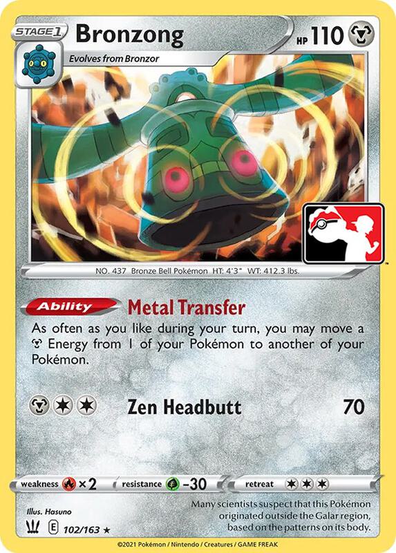 Bronzong 102/163 from Prize Pack Series Cards