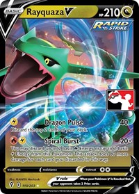 Rayquaza V #110/203 from Prize Pack Series Cards Pokemon card image