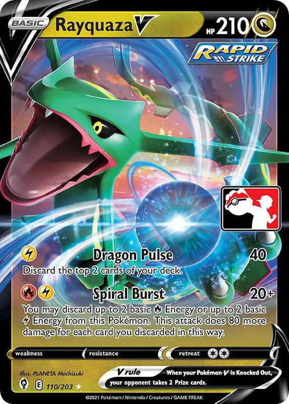 Rayquaza V 110/203 from Prize Pack Series Cards