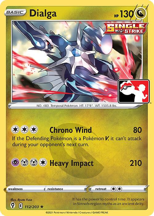 Dialga 112/203 from Prize Pack Series Cards