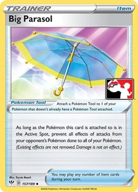 Big Parasol #157/189 from Prize Pack Series Cards Pokemon card image