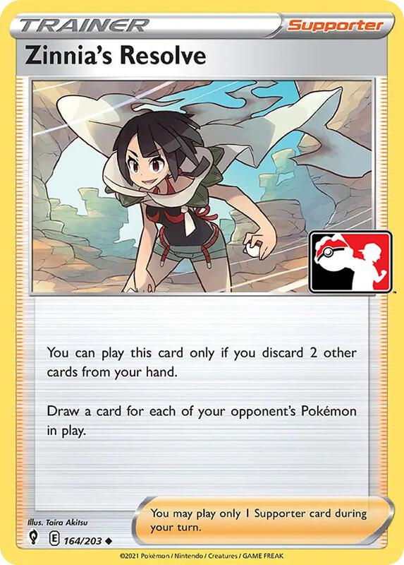 Zinnia's Resolve 164/203 from Prize Pack Series Cards