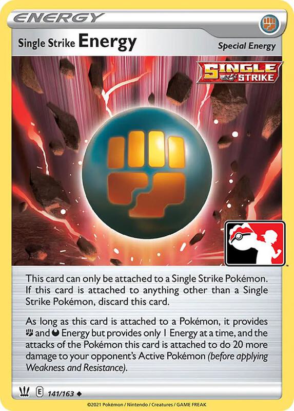 Single Strike Energy 141/163 from Prize Pack Series Cards