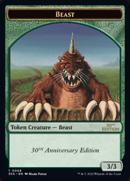 Beast Token - 30th Anniversary Edition - Magic: The