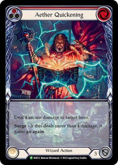 Aether Quickening (Red) - FAB112 Flesh and Blood: Promo Cards card price