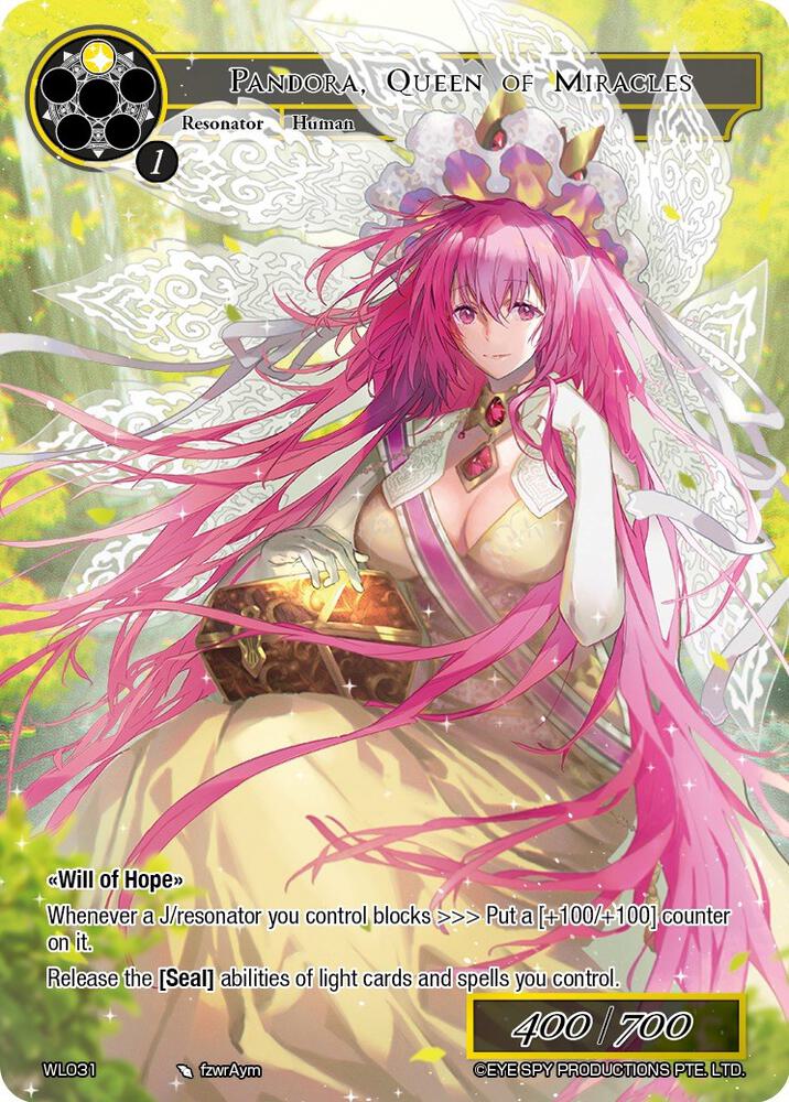Pandora, Queen of Miracles